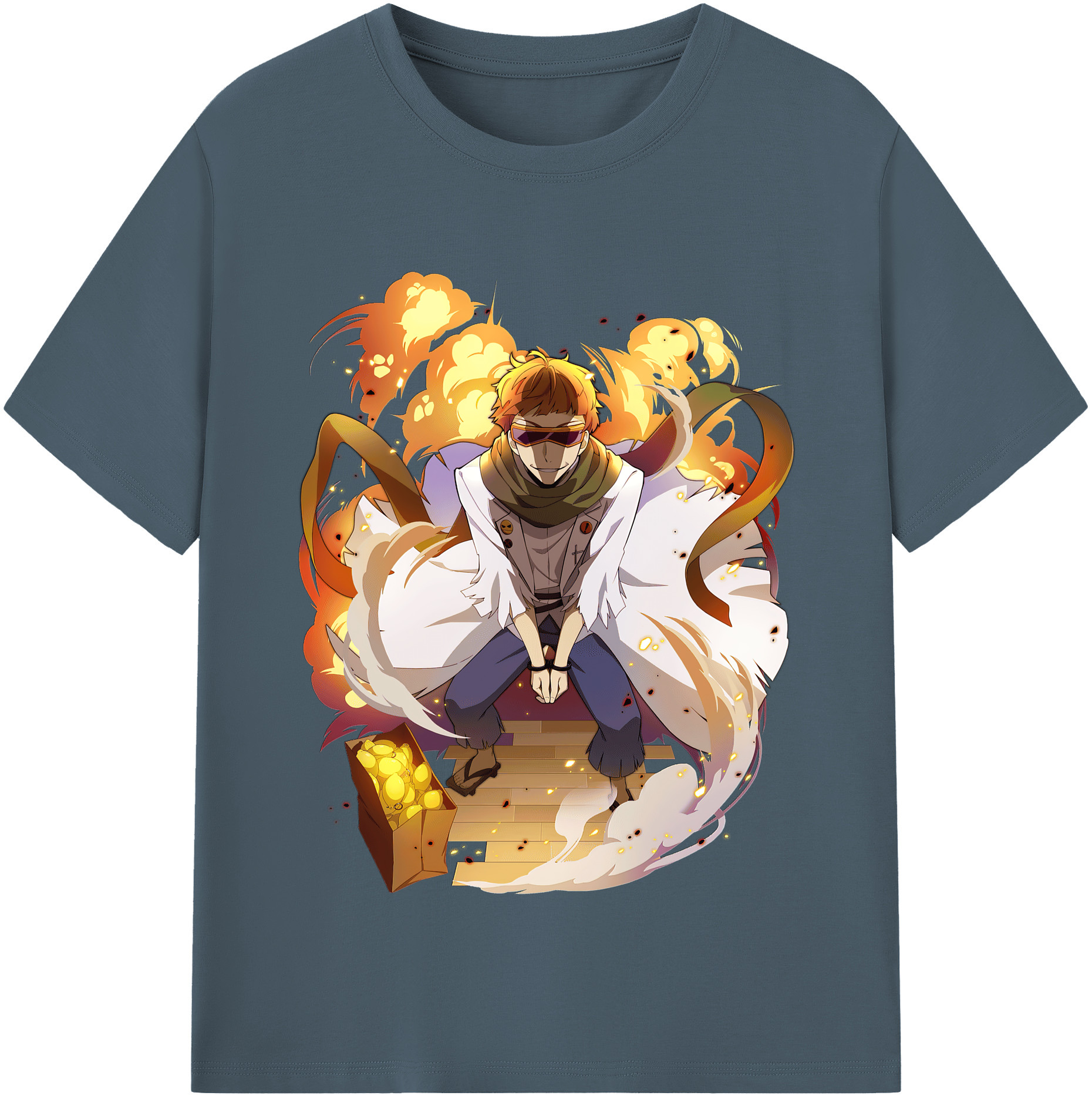 （画像用） 文豪ストレイドッグス Bungo Stray Dogs 綿100％半袖Tシャツ（フロントプリント）